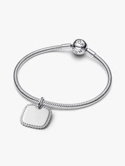 Engravable Square Tag Pendant