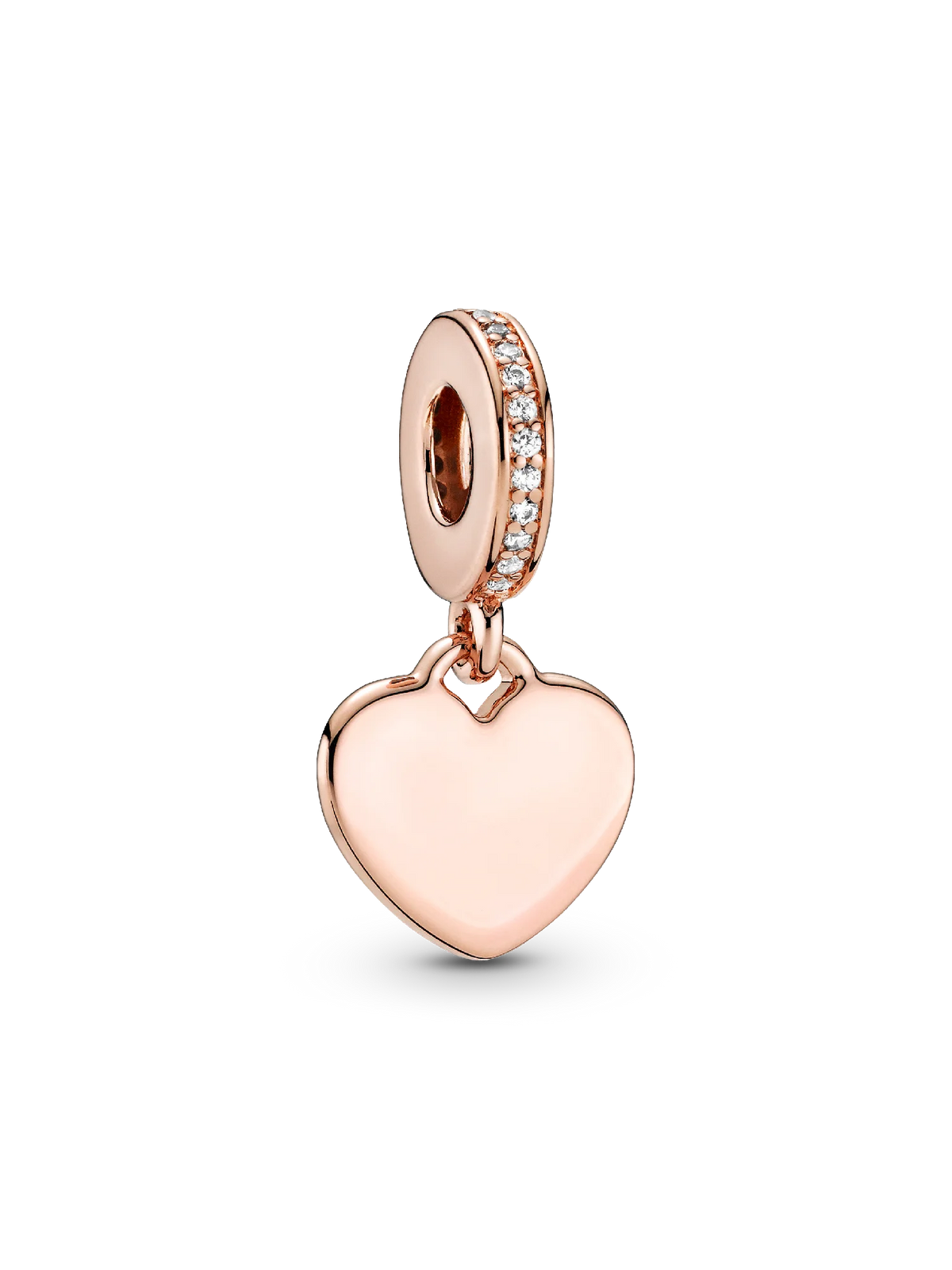 Engravable Heart Tag Dangle Charm
