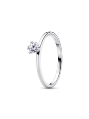 FINAL SALE - Pandora Nova Sterling Silver Off-set Lab-grown Diamond Ring