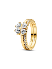 Sparkling Lucky Clover Splittable Ring