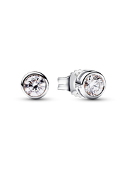 Pandora Era Bezel 14k Gold Lab-grown Diamond Earrings