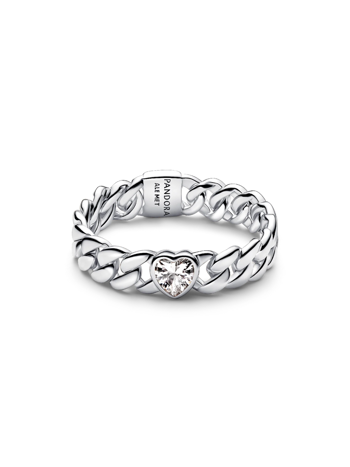 Heart Cuban Chain Ring