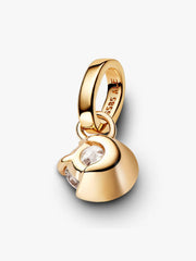 Pandora Talisman 14k Gold Lab-grown Diamond Moon Pendant