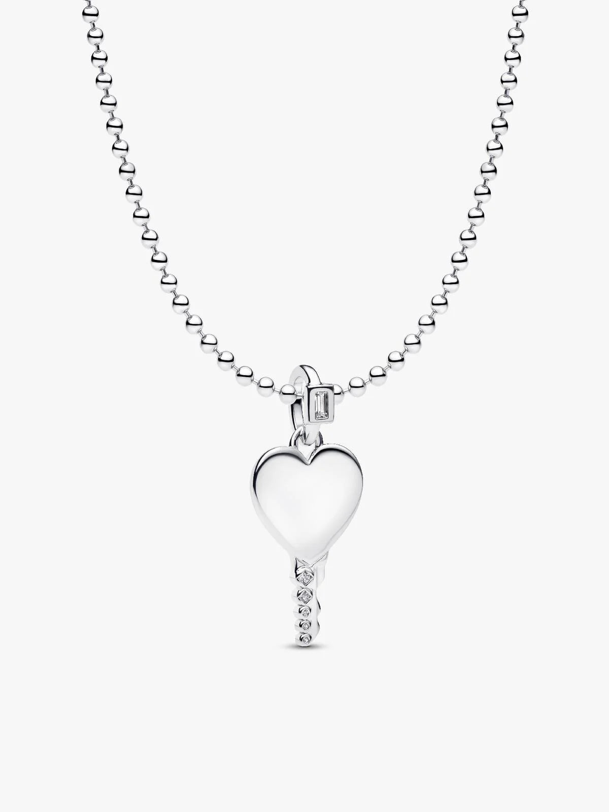 Engravable Heart Key Pendant Necklace