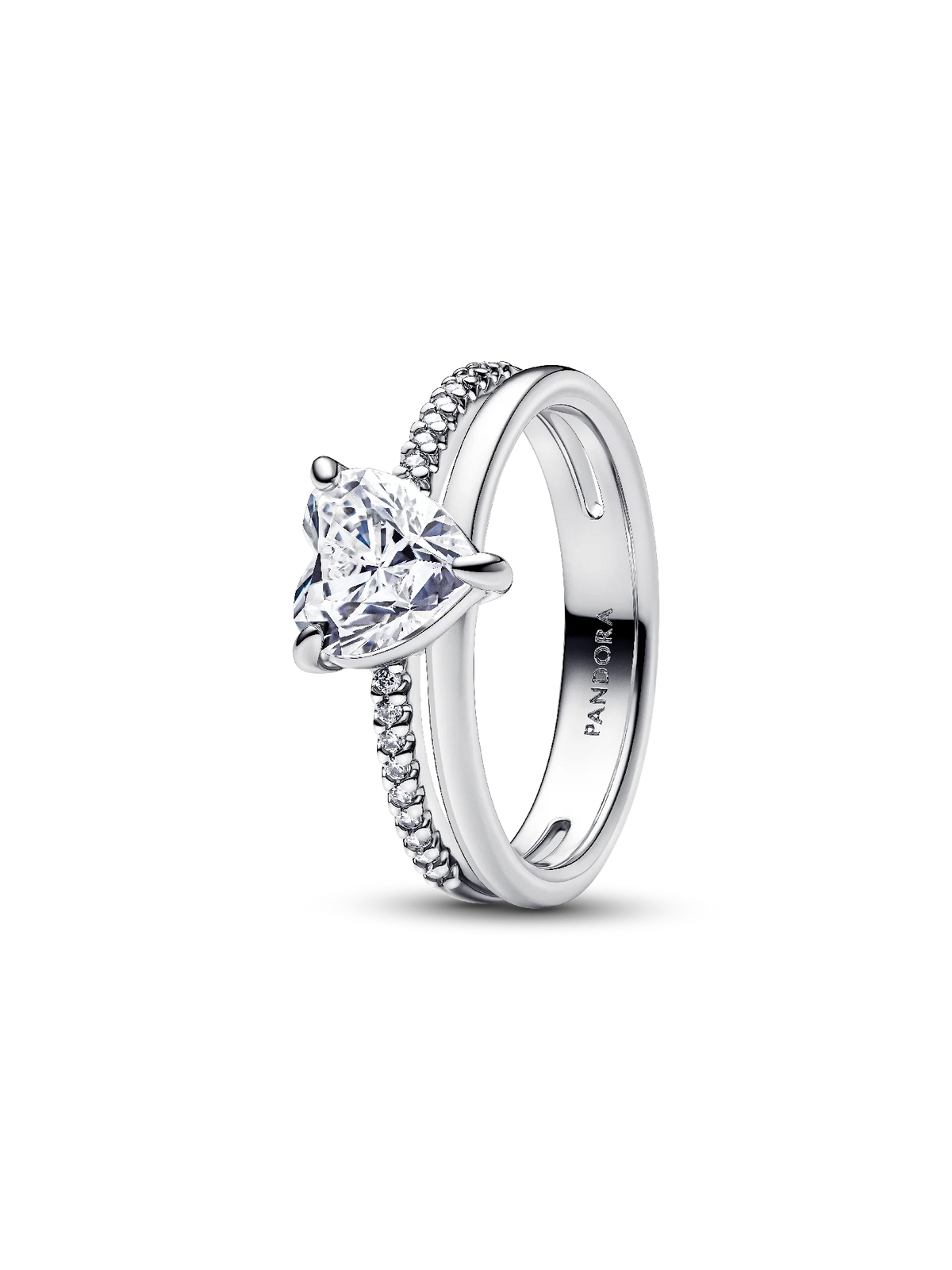 Double Band Heart Ring