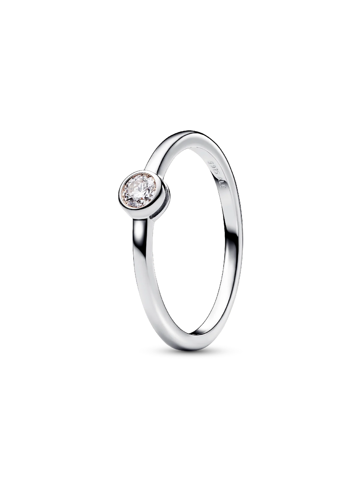 Pandora Era Bezel Sterling Silver Lab-grown Diamond Ring