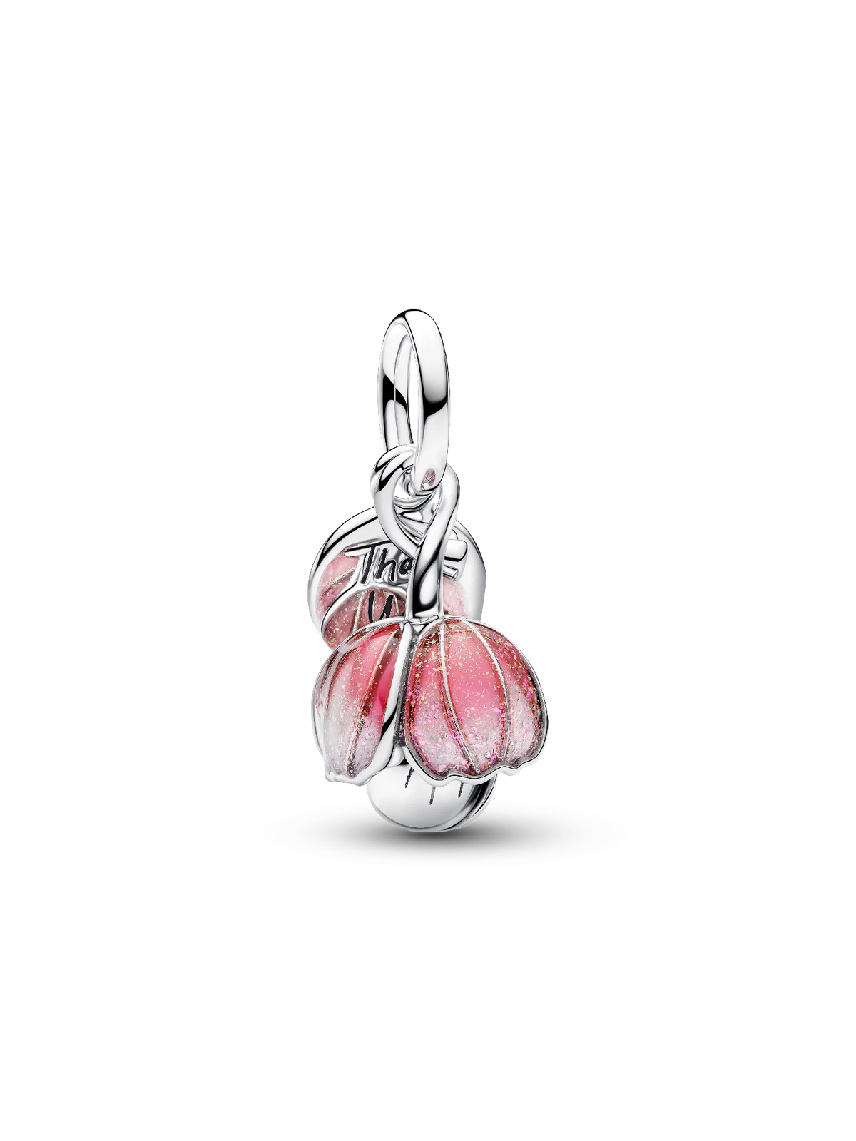 Two-Tone Blooming Flower Dangle Charm