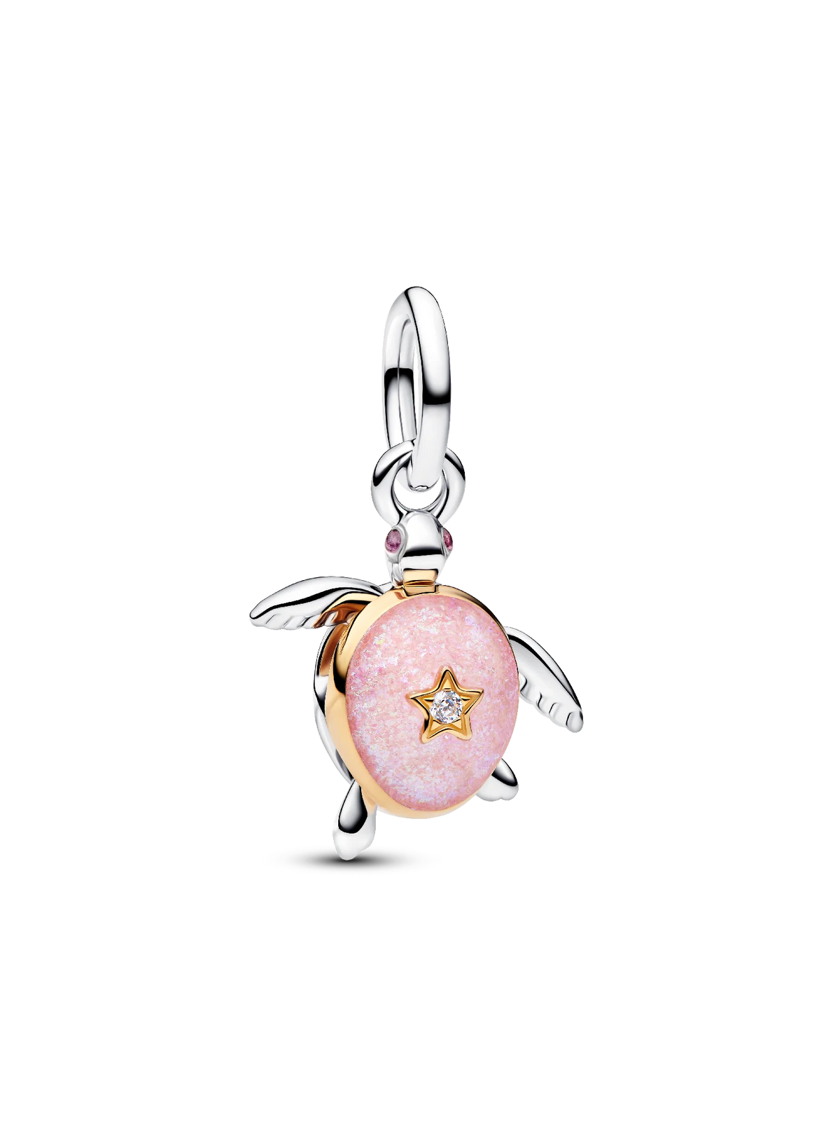 2026 Pink Sea Turtle Lab-grown Diamond Dangle Charm