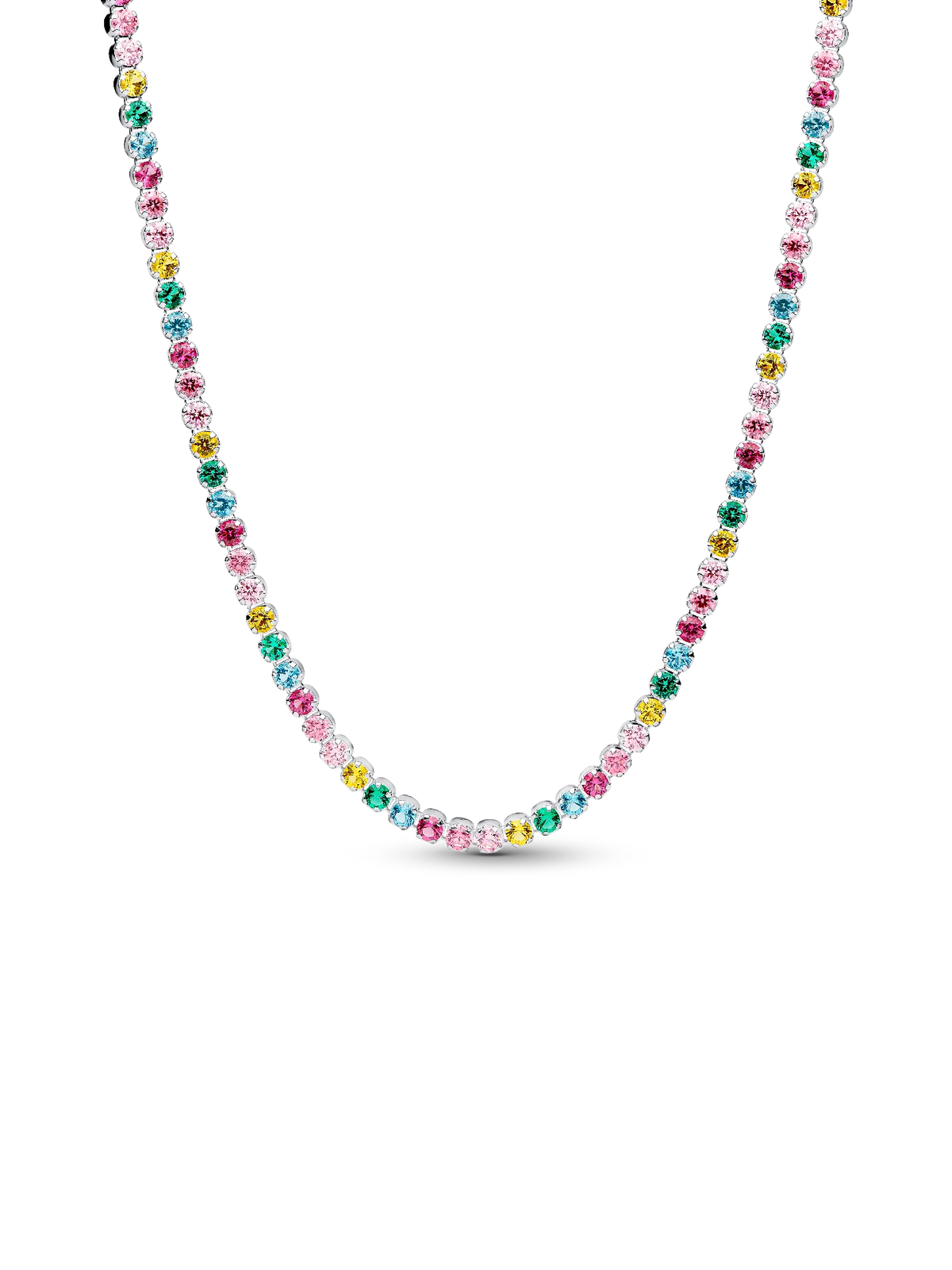 Rainbow Tennis Necklace