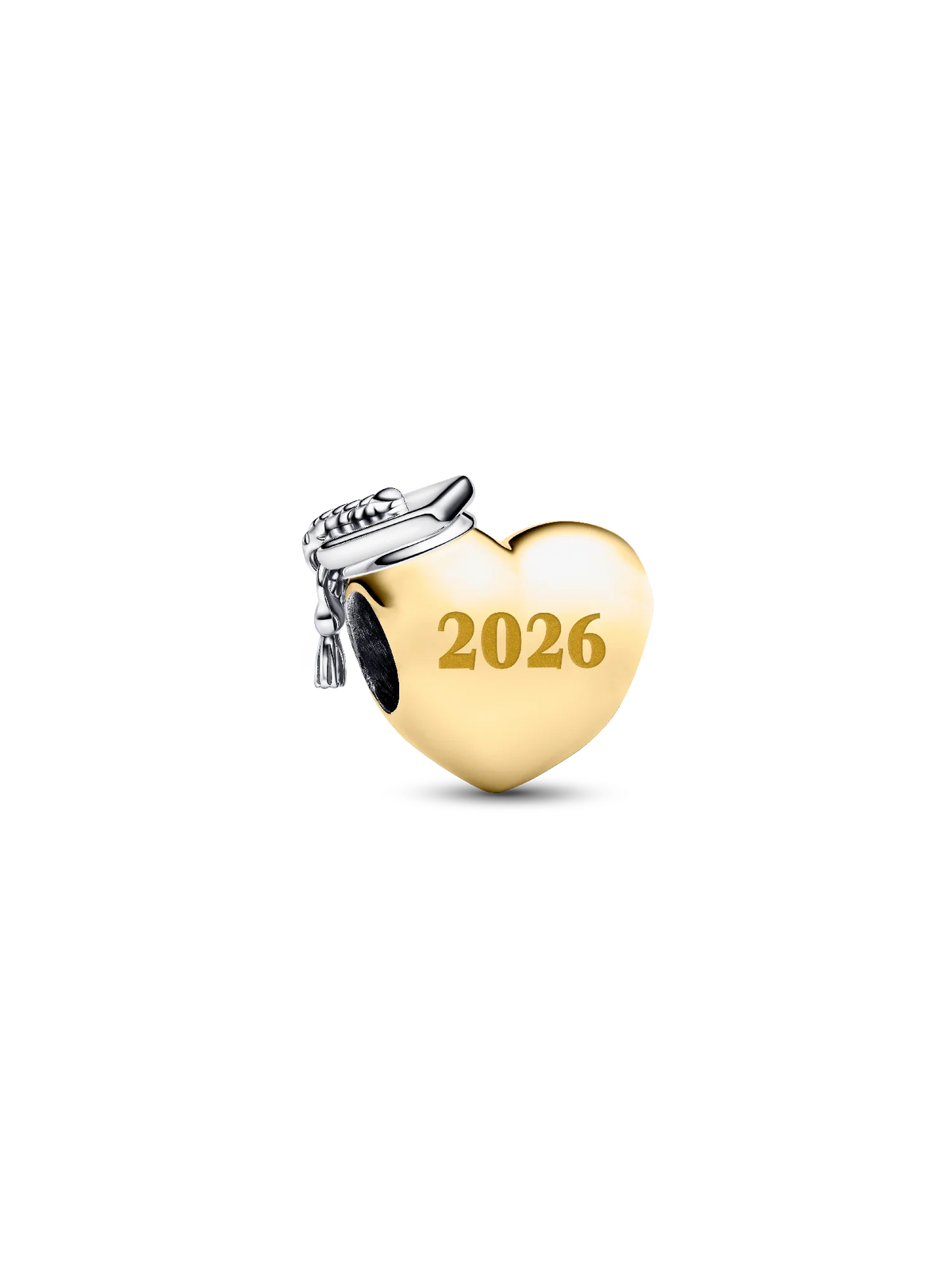 Graduation 2026 Yellow Heart Charm