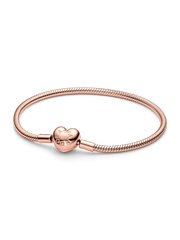 Pandora Moments Heart Clasp Snake Chain Bracelet