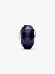 Faceted Blue Murano Glass Charm
