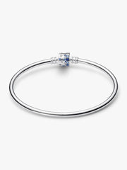 FINAL SALE - Sparkling Barrel Clasp Bangle