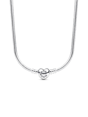 Pandora Moments Heart Clasp Snake Chain Necklace