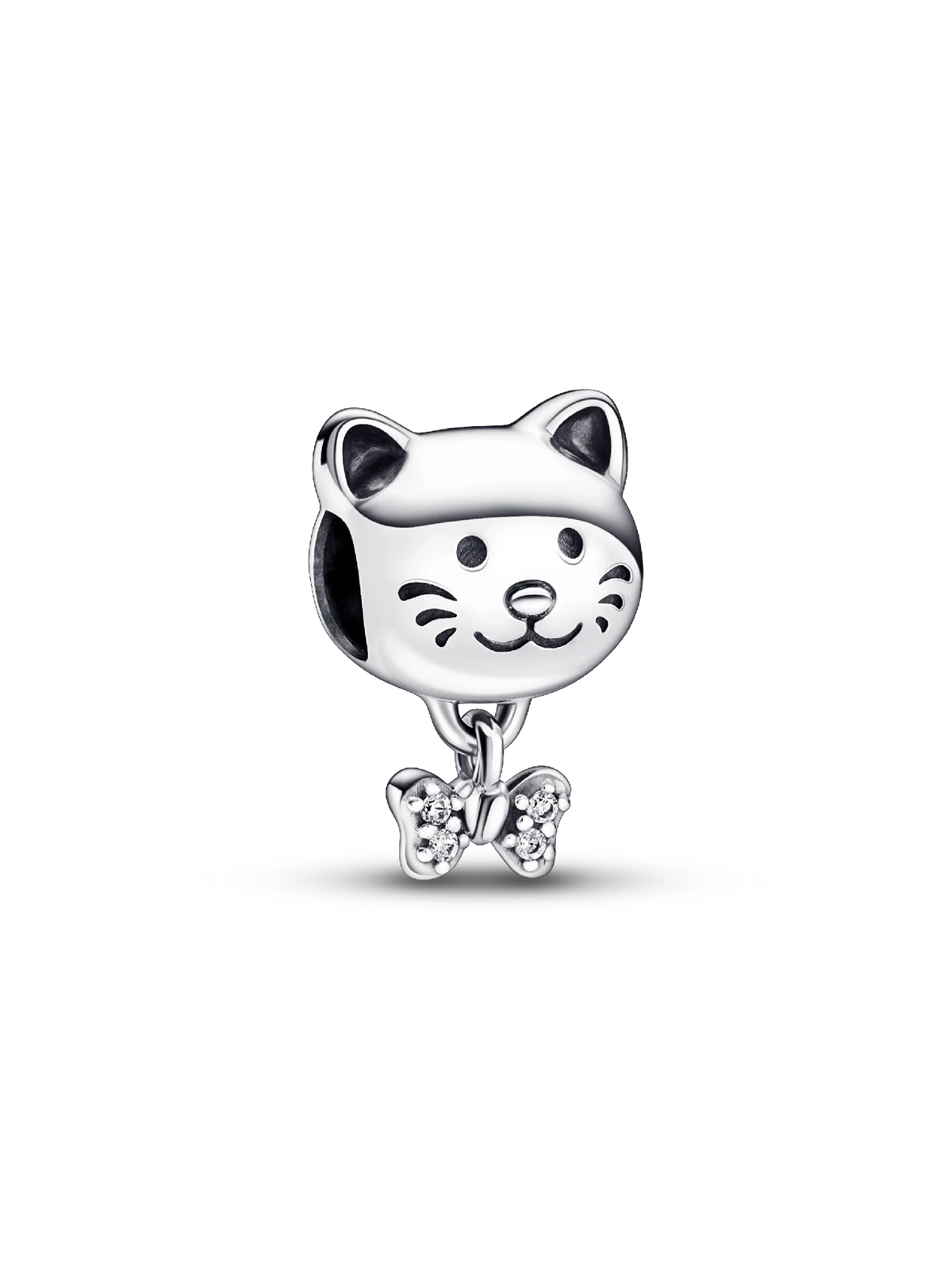 Pet Cat & Bow Charm
