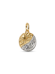 Sun and Moon Medallion Charm