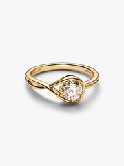 FINAL SALE - Pandora Infinite 14k White Gold Lab-grown Diamond Ring