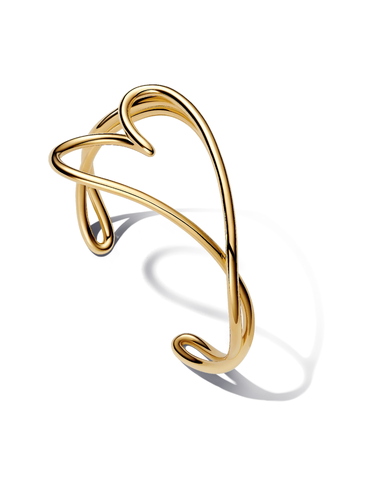 Organically Shaped Heart Bangle