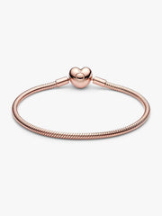 Pandora Moments Heart Clasp Snake Chain Bracelet