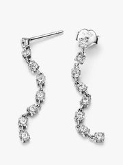 FINAL SALE - Sparkling Eight Stones Drop Earrings