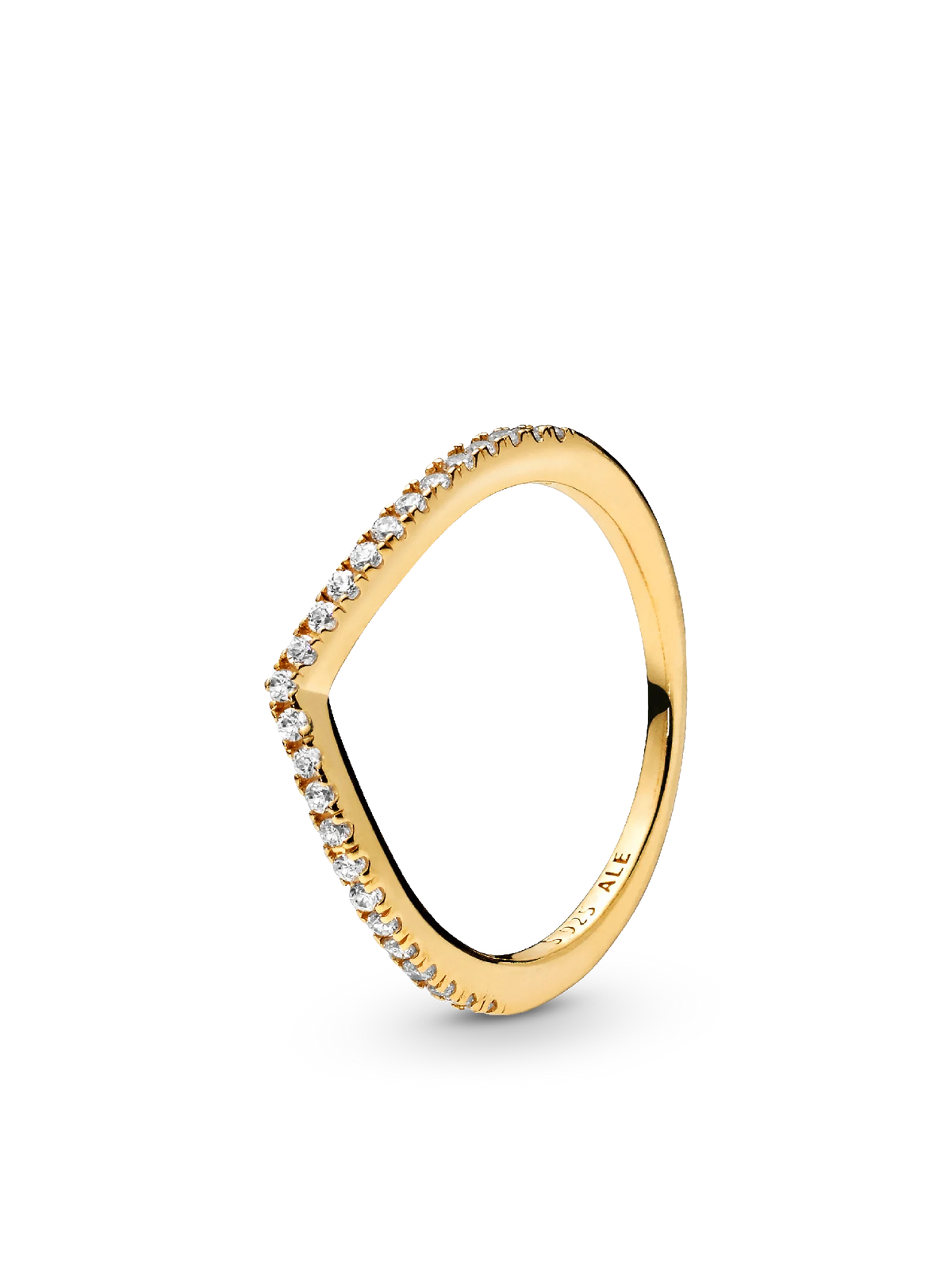 Sparkling Wishbone Ring