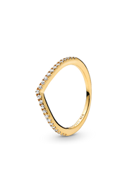 Sparkling Wishbone Ring