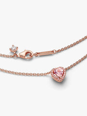 Pink Heart Collier Necklace