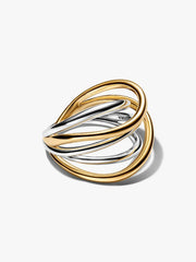 Two-Tone Entwined Band Ring