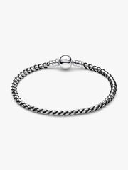 Purple Cord Box Chain Bracelet