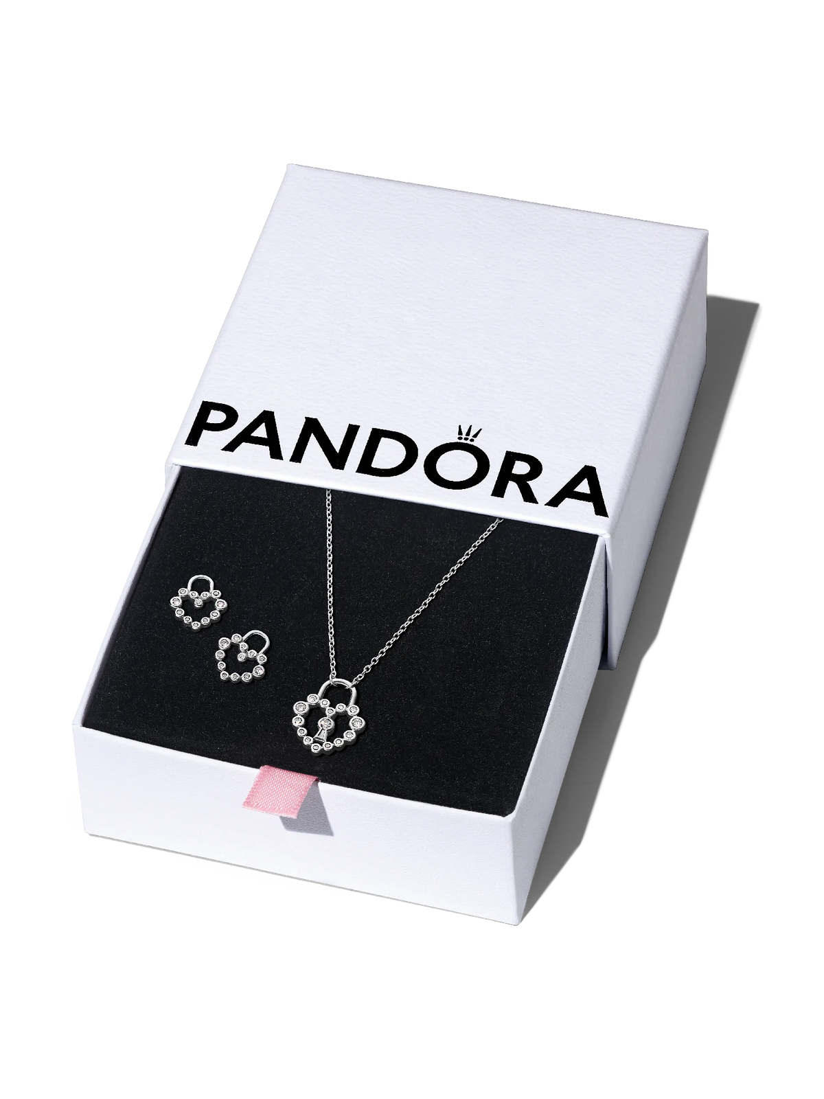 FINAL SALE - Sparkling Heart Padlock Jewelry Gift Set