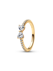 Sparkling Pink Bow Ring