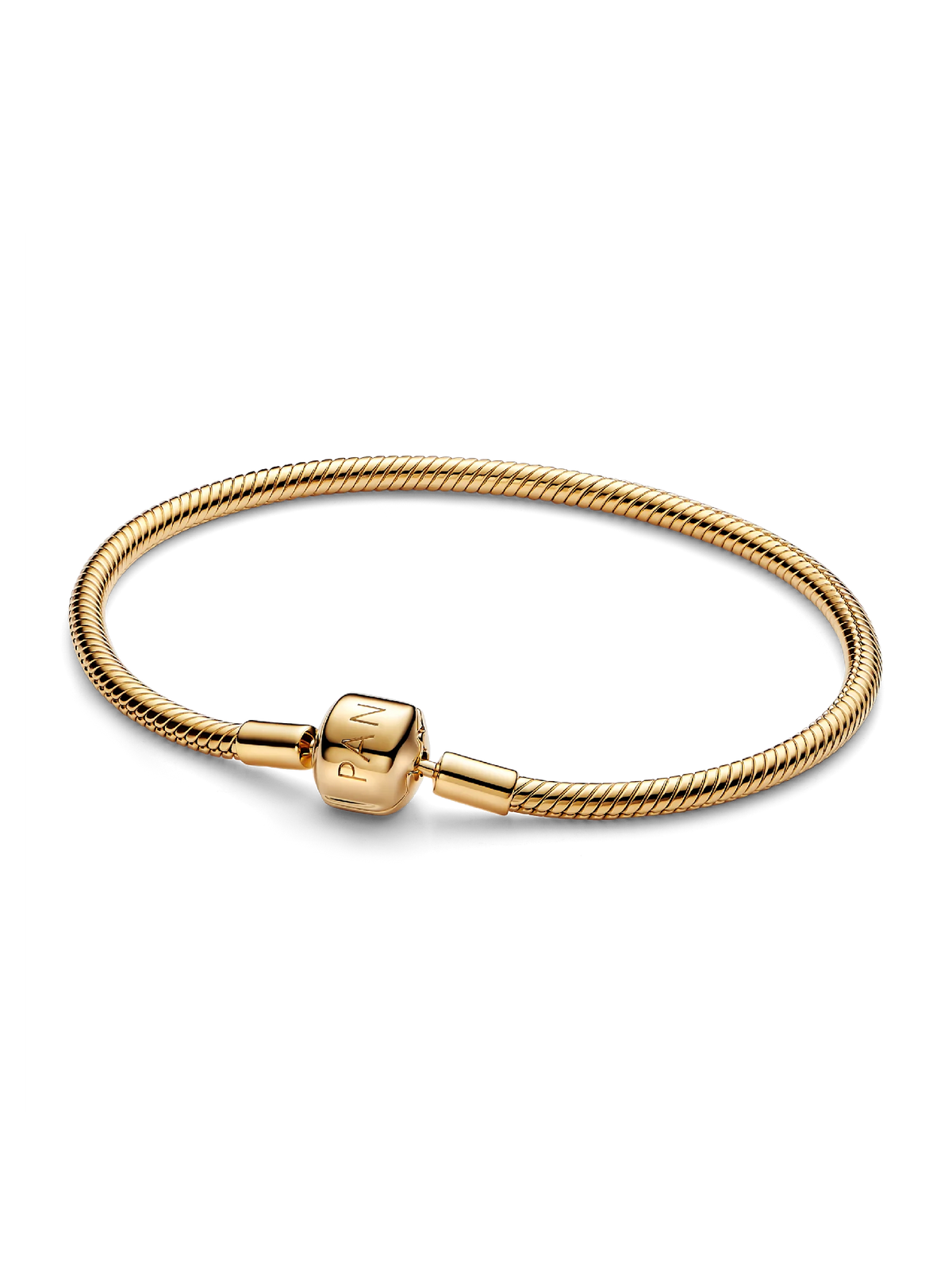 Pandora Moments Barrel Clasp Snake Chain Bracelet