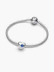May Engravable Green Stone Heart Charm