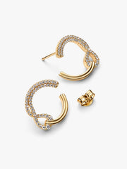 Pandora Infinite Lab-grown Diamond Pavé Open Circle Stud Earrings