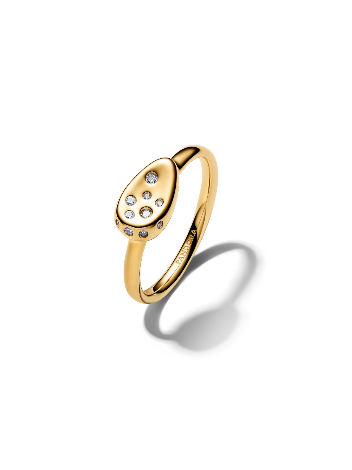 Medium Stone-Set Oval Signet Ring