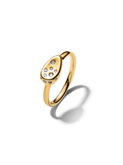 Medium Stone-Set Oval Signet Ring
