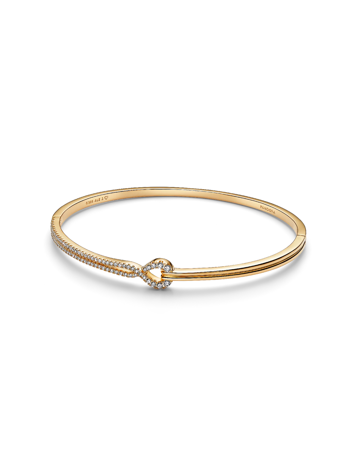 Pandora Infinite Lab-grown Diamond Pavé Double Row Bangle