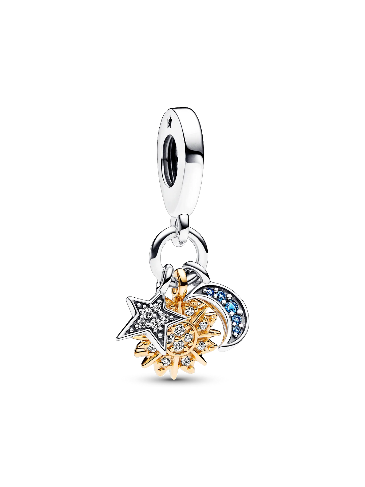 Two-tone Celestial Triple Dangle Charm