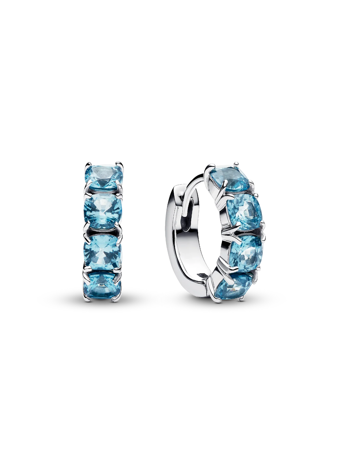 Light Blue Hoop Earrings