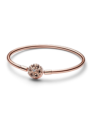 FINAL SALE - Pandora Moments Sparkling Snowflake Clasp Bangle