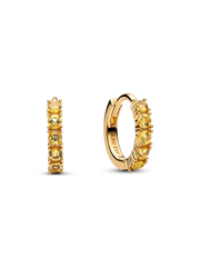 Yellow Huggie Earrings