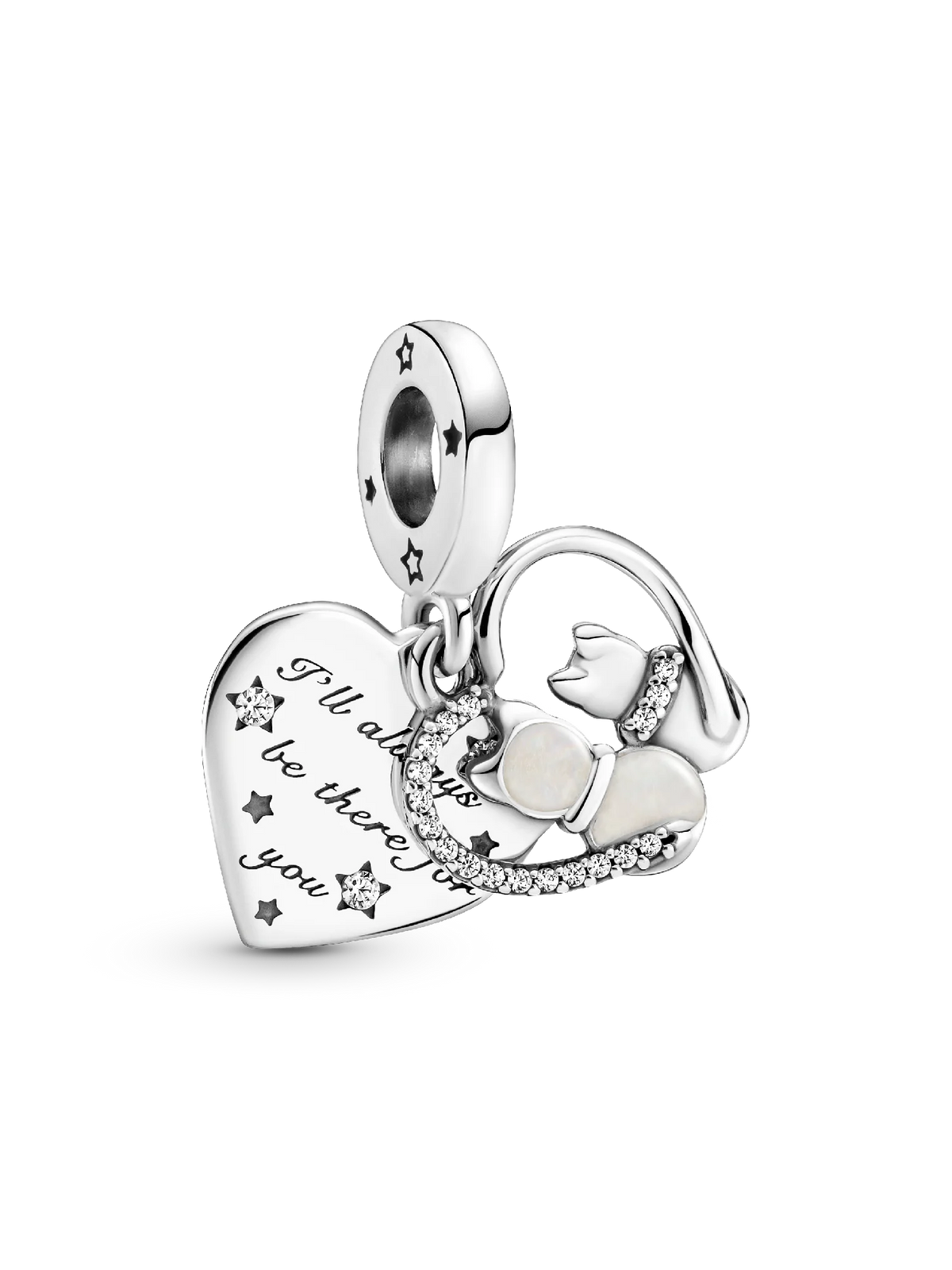 Cats & Hearts Dangle Charm