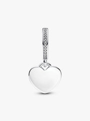 Brazil Flag Heart Charm