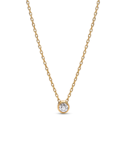 Pandora Era Bezel Sterling Silver Lab-grown Diamond Pendant Necklace