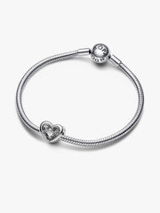 FINAL SALE - Radiant Heart & Floating Stone Charm