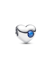 May Engravable Green Stone Heart Charm