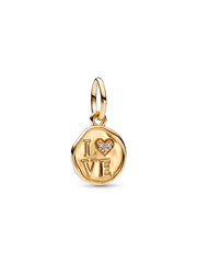 Sparkling Love Stamp Dangle Charm
