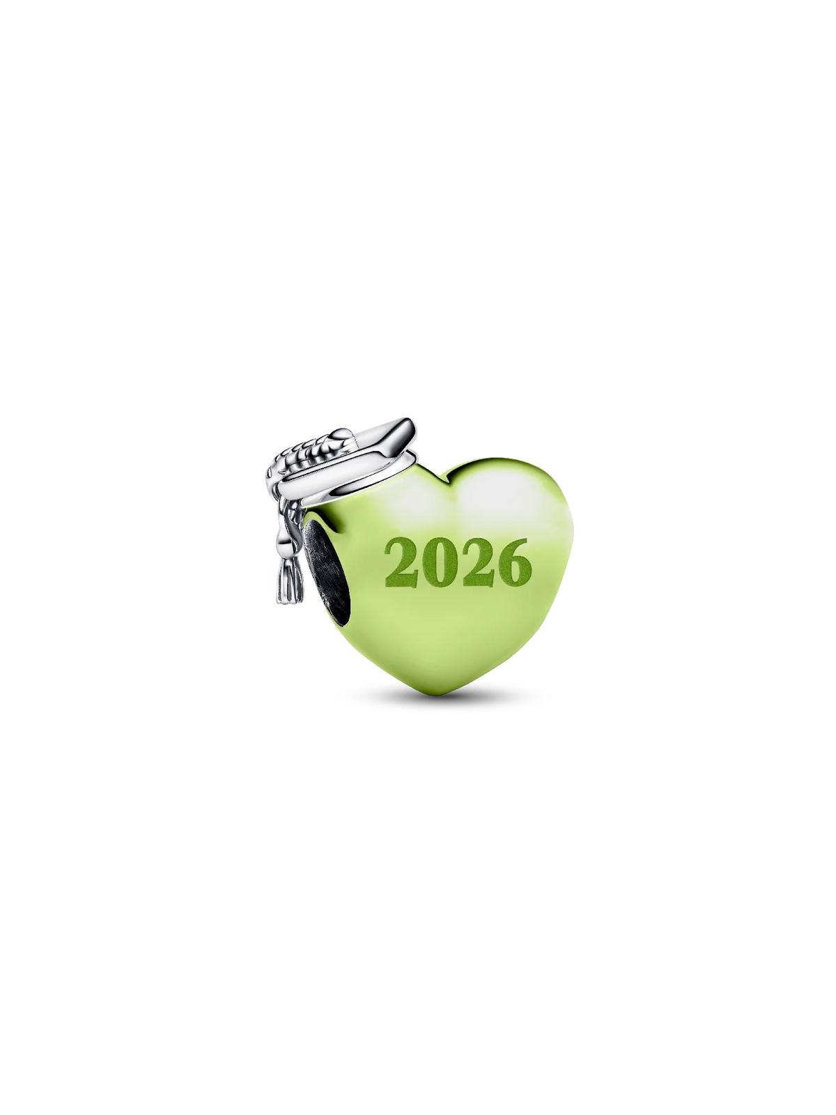 Graduation 2026 Green Heart Charm