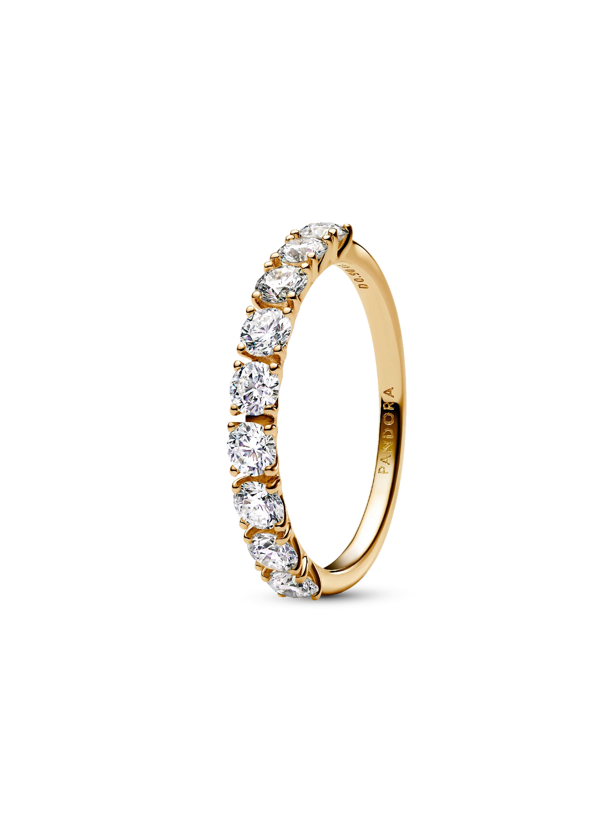 Pandora Era 14k White Gold Lab-grown Diamond Half Eternity Band Ring