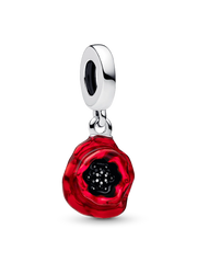 Red Flower Dangle Charm